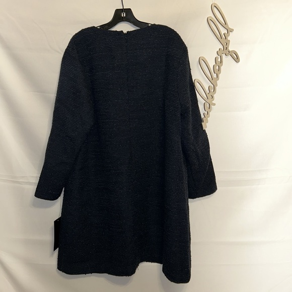 Navy Tie Tweed Kelly Dress - Picture 8 of 11